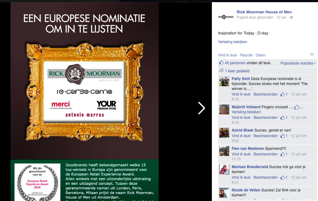 House of Men Facebookpagina